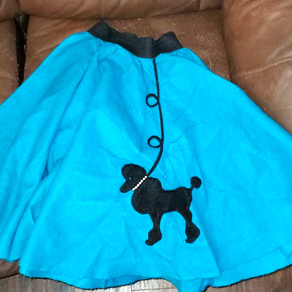 Kids poodle skirt size large 10-14